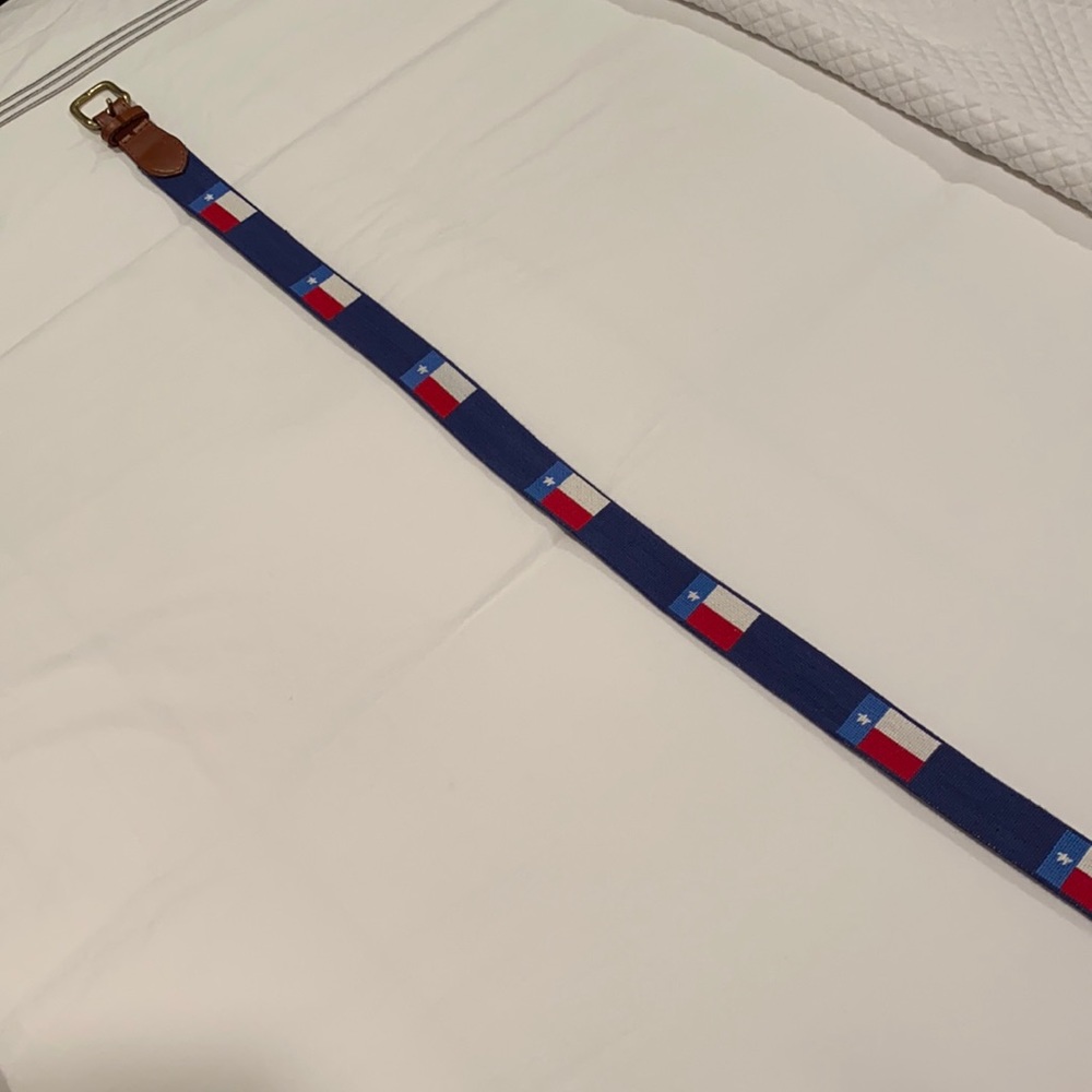 Smathers & Branson Texas Flag Belt - Size 38